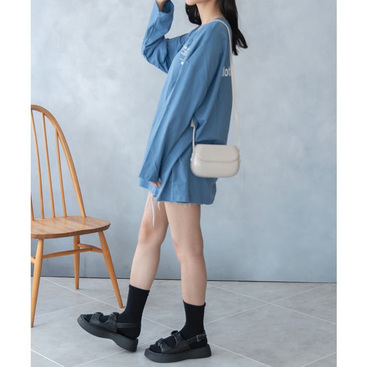 バックプリント ビックシルエット ロング Tシャツ | NinaetLina | 詳細画像12 