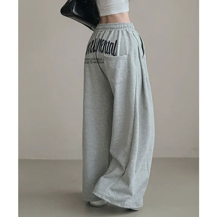 グレー | バックプリントスエットパンツ | NinaetLina