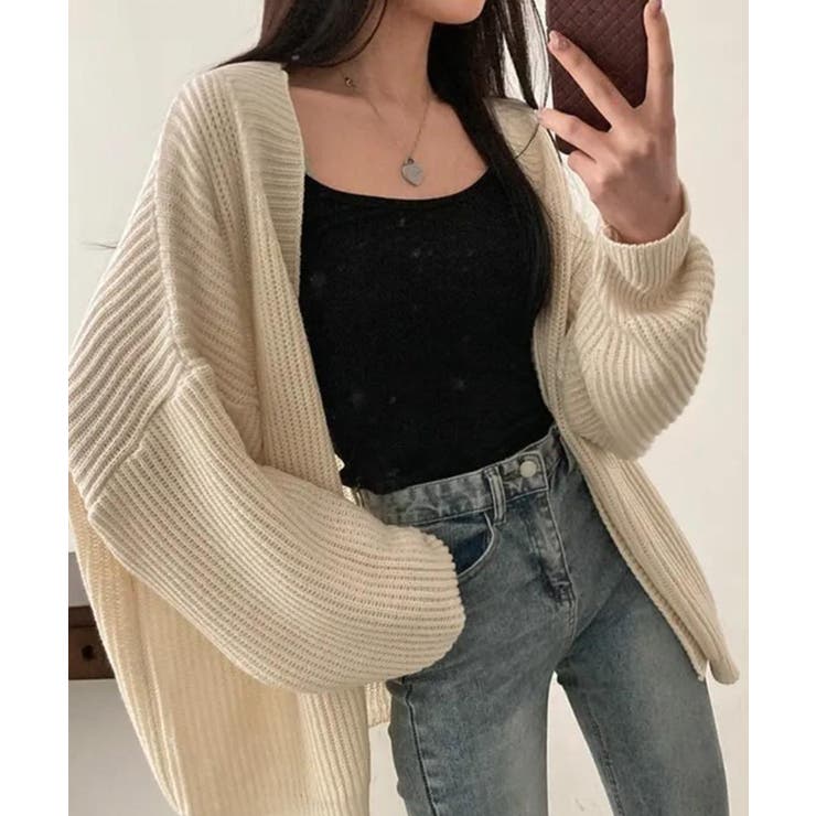 ニット カーディガン ミドルゲージ | NinaetLina | 詳細画像12 