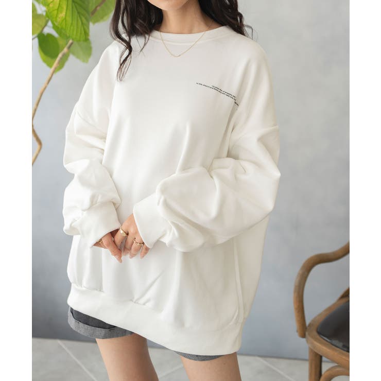 フルムーンバックプリントスエット | NinaetLina | 詳細画像6 