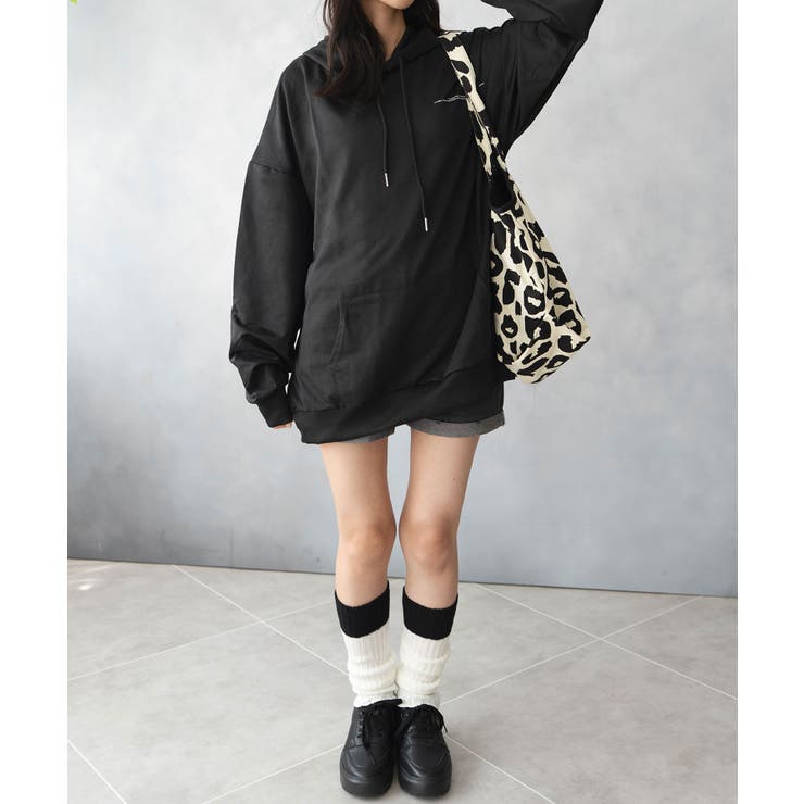 薄手 フルムーン バックプリント プルパーカー | NinaetLina | 詳細画像5 