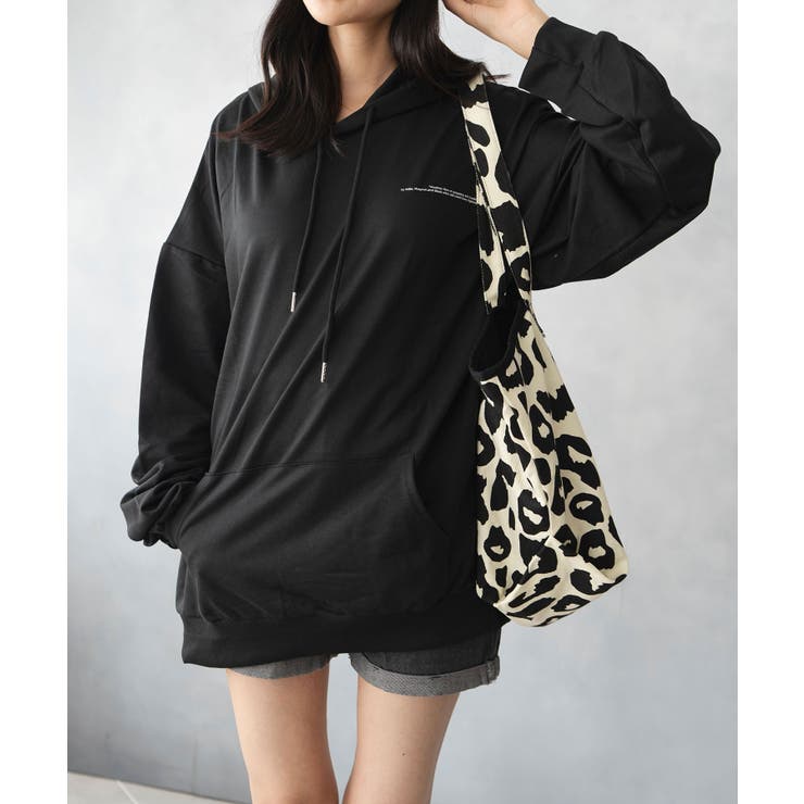 薄手 フルムーン バックプリント プルパーカー | NinaetLina | 詳細画像3 