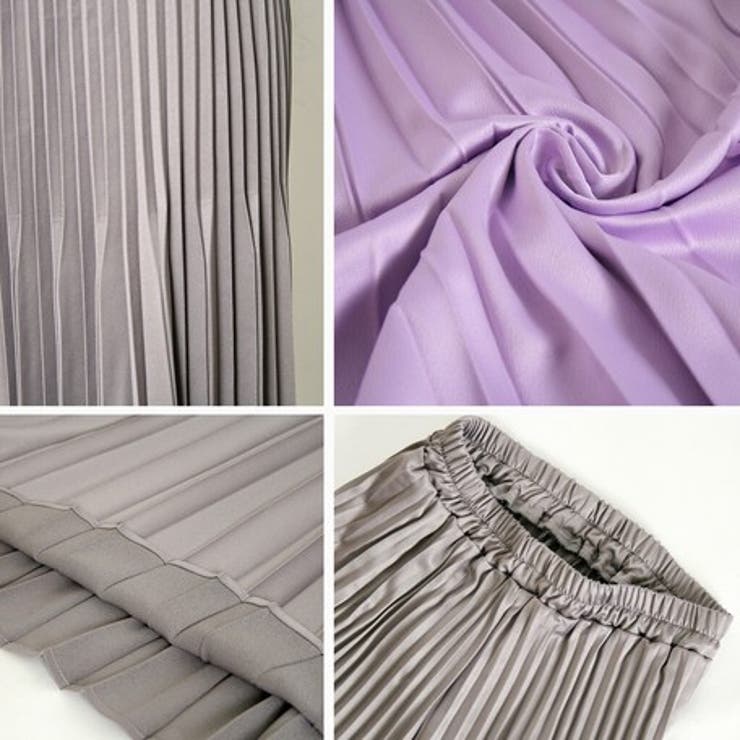 梅春カラー入荷 マットサテン ランダムプリーツスカート | NinaetLina | 詳細画像7 