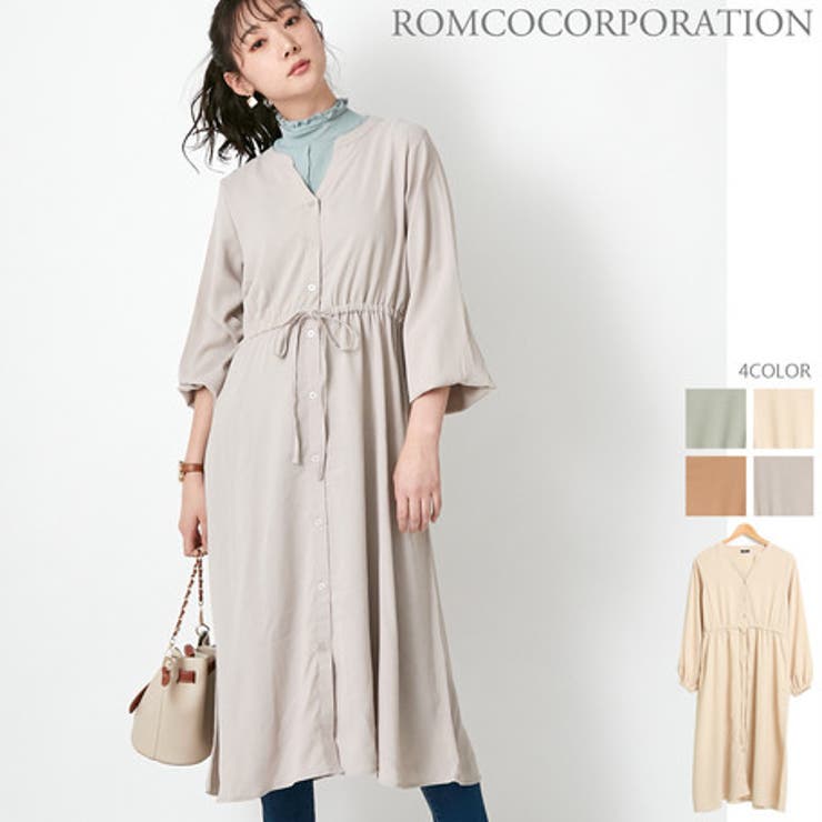 レーヨンライクガウンワンピース レディース トップス | NinaetLina | 詳細画像1 