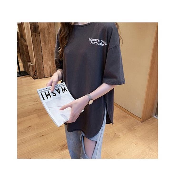 グレー | 大人可愛い トレンド tシャツ | NinaetLina