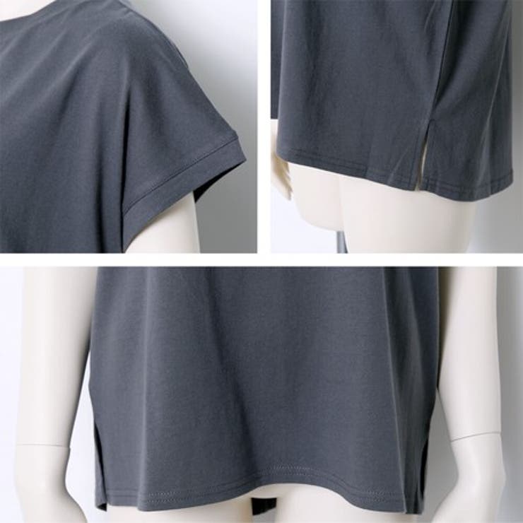 クルーネック フレンチスリーブTシャツ カットソー | NinaetLina | 詳細画像9 