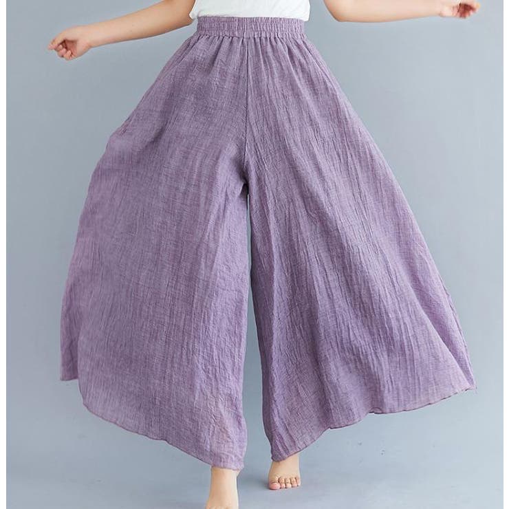 ラベンダー | 丈が選べるフレアガウチョパンツ レディース ボトムス | NinaetLina