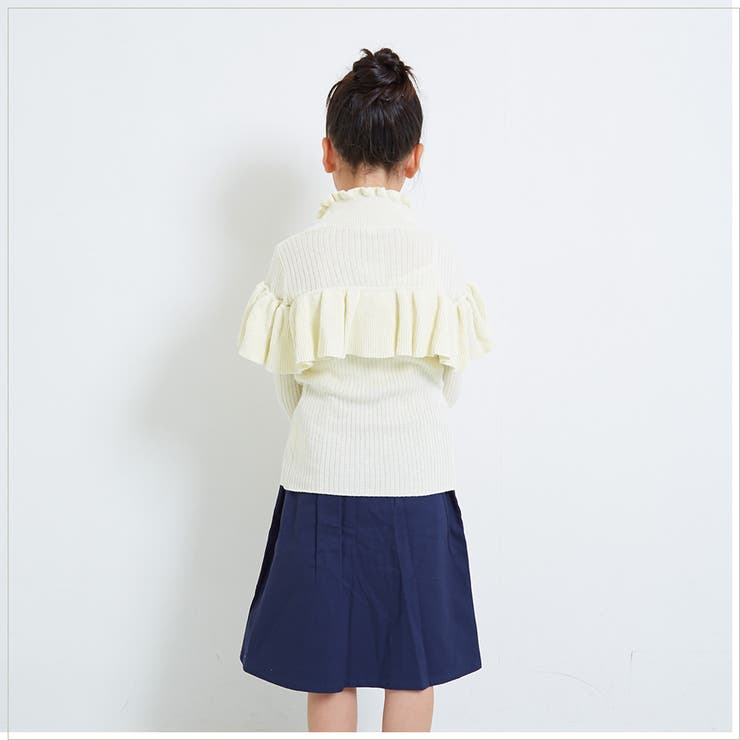 大人気メロネック フリル リブニット | NinaetLina | 詳細画像3 