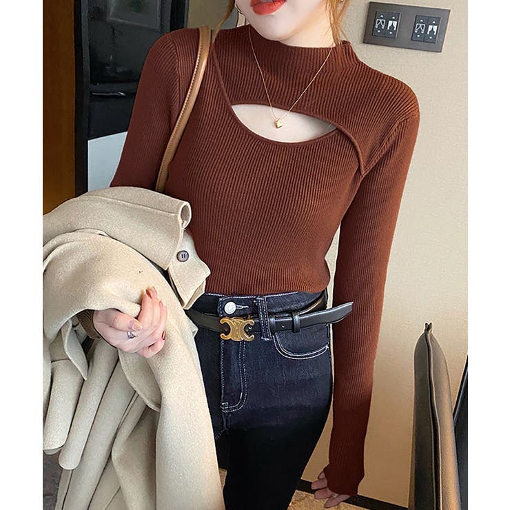 リブニットソー レディース トップス | NinaetLina | 詳細画像2 