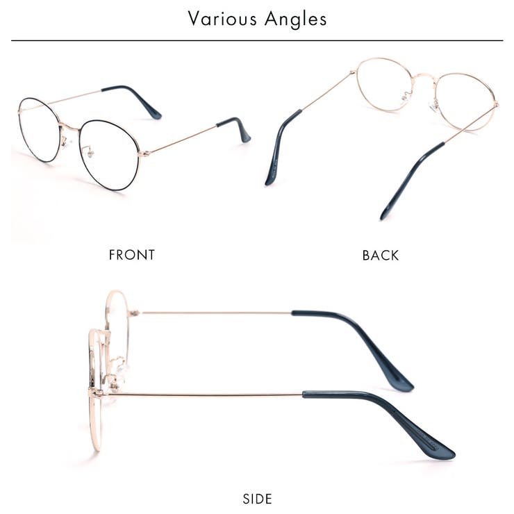 ボストンメタルメガネ メタルフレーム 伊達メガネ | NinaetLina | 詳細画像32 