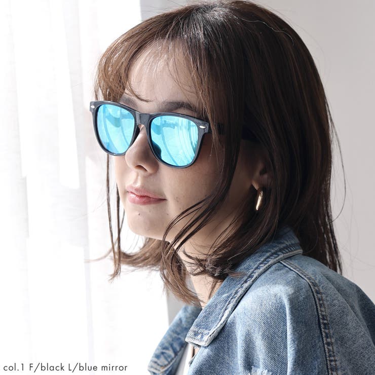 ウェリントン フレーム ミラーレンズ サングラス | NinaetLina | 詳細画像2 