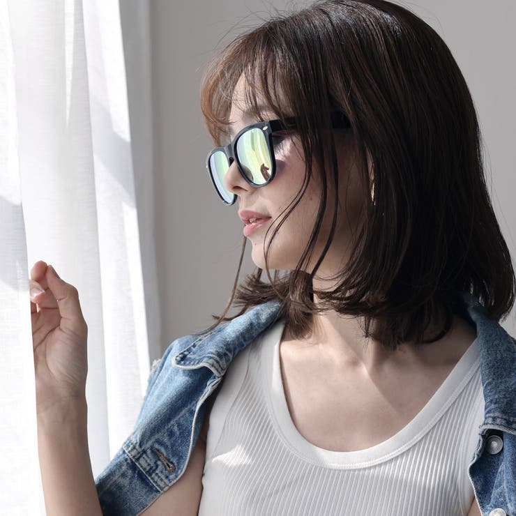 ウェリントン フレーム ミラーレンズ サングラス | NinaetLina | 詳細画像7 