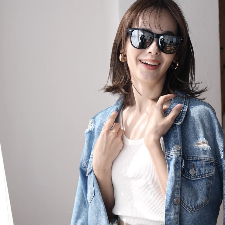 ウェリントン フレーム ミラーレンズ サングラス | NinaetLina | 詳細画像9 