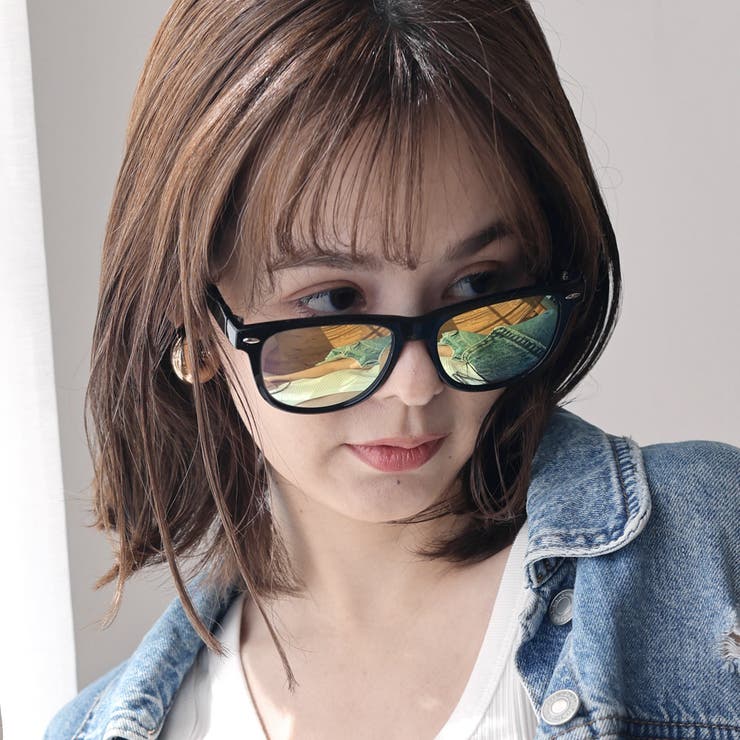 COL.2 | ウェリントン フレーム ミラーレンズ サングラス | NinaetLina