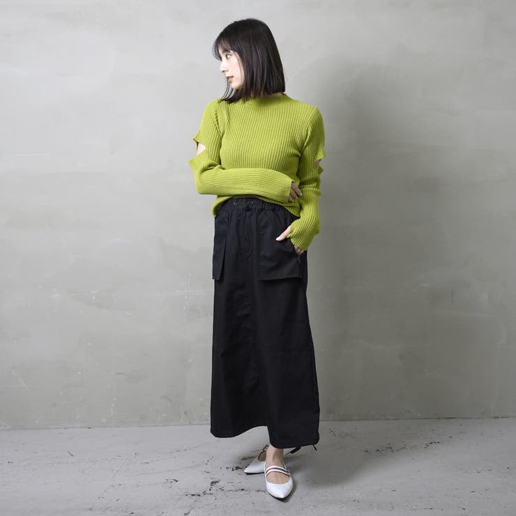 リップストップドロストカーゴスカート | NinaetLina | 詳細画像3 