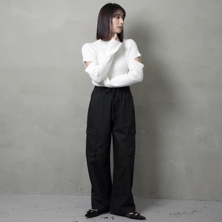 新品 EDIT.FOR LULU MIRKO BERTOLA カーゴパンツ 裾ドロストカーゴパンツ[品番：NELW0001587]｜NinaetLina