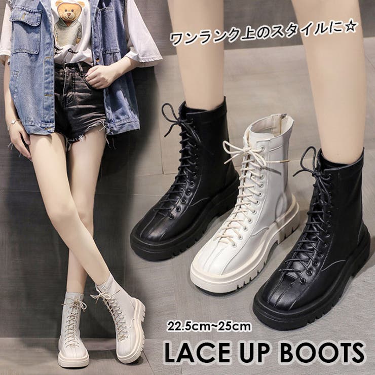 レディース 靴 ミリタリーブーツ[品番：NELW0001355]｜NinaetLina