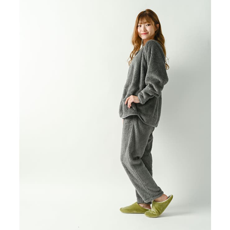 シープボア 前釦アウターパンツ上下セット | NinaetLina | 詳細画像6 