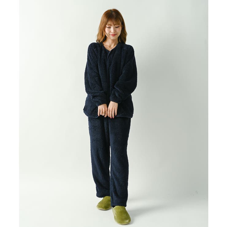 シープボア 前釦アウターパンツ上下セット | NinaetLina | 詳細画像8 