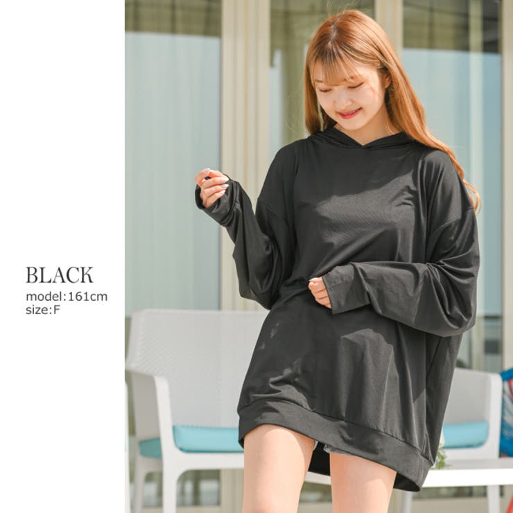 ブラック | ラッシュガード 男女兼用 プルオーバー | NinaetLina