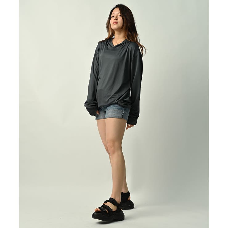 チャコール | ラッシュガード 男女兼用 プルオーバー | NinaetLina