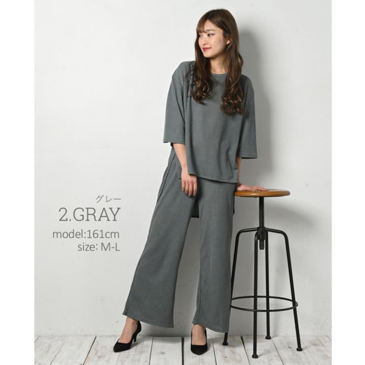 【特価品】ハンドメイド　レディース　トップス➕パンツ　3点セット　Wガーゼ♬ セットアップ レディース ブラウス シャツ ワイドパンツ 春 夏