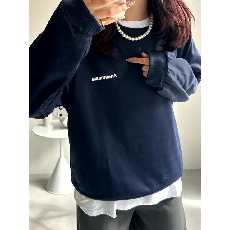 ワンポイントロゴクルーネックカットソー レディース トップス | NinaetLina | 詳細画像7 