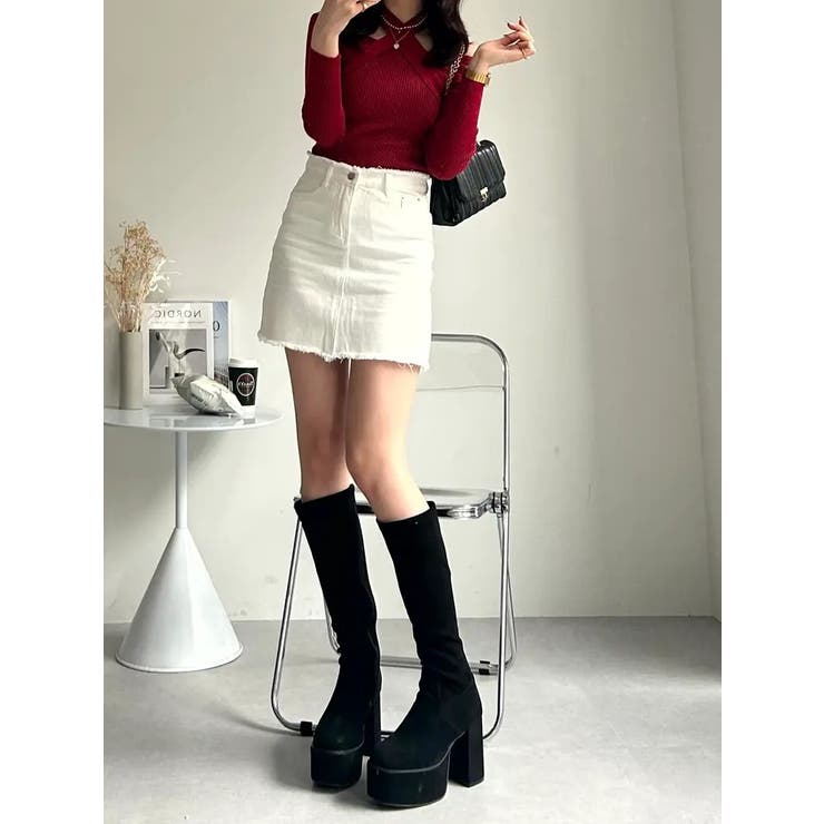 ファッションの デニムスカート ミニスカート[品番：NELW0001524 レディース パンツ