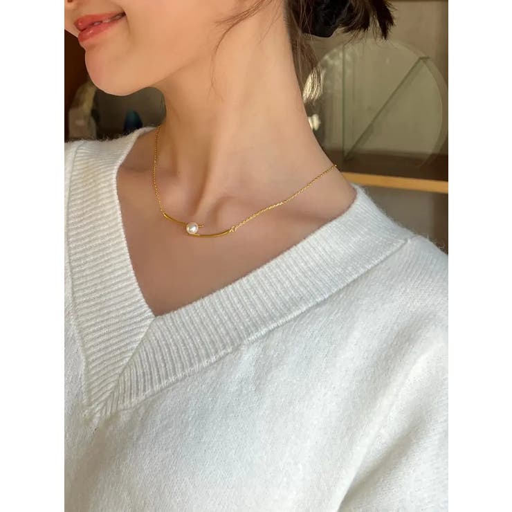 Vネックサイドスリットニット レディース トップス | NinaetLina | 詳細画像23 