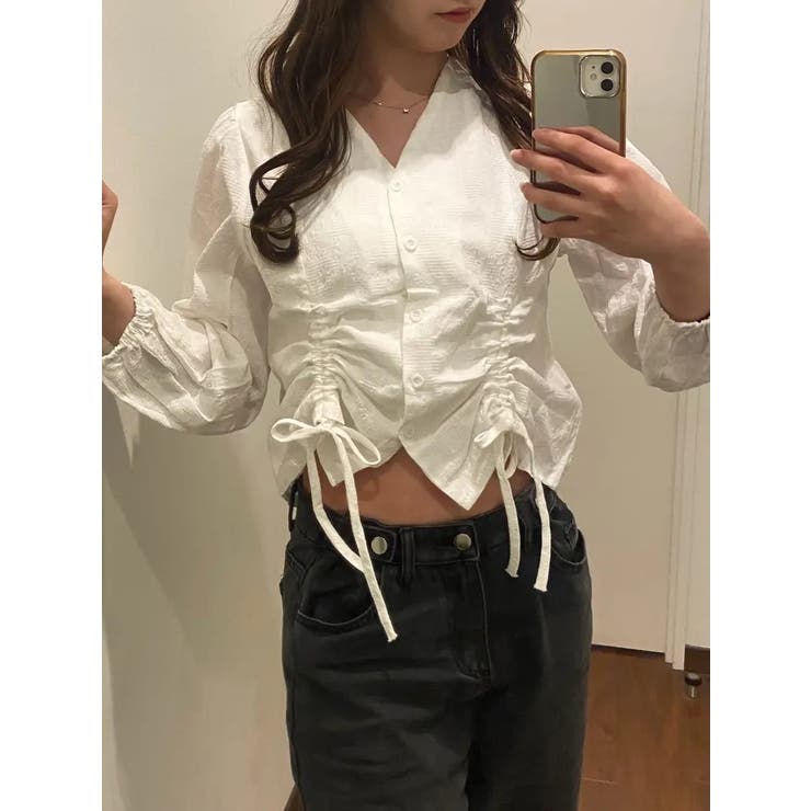 シャーリング長袖ブラウス レディース 長袖 | NinaetLina | 詳細画像8 