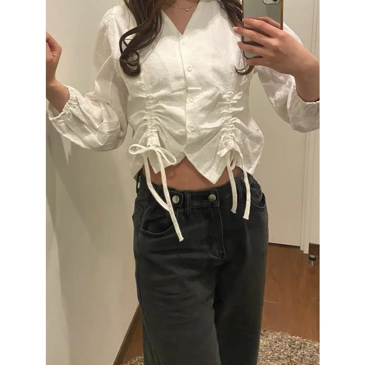 シャーリング長袖ブラウス レディース 長袖 | NinaetLina | 詳細画像11 