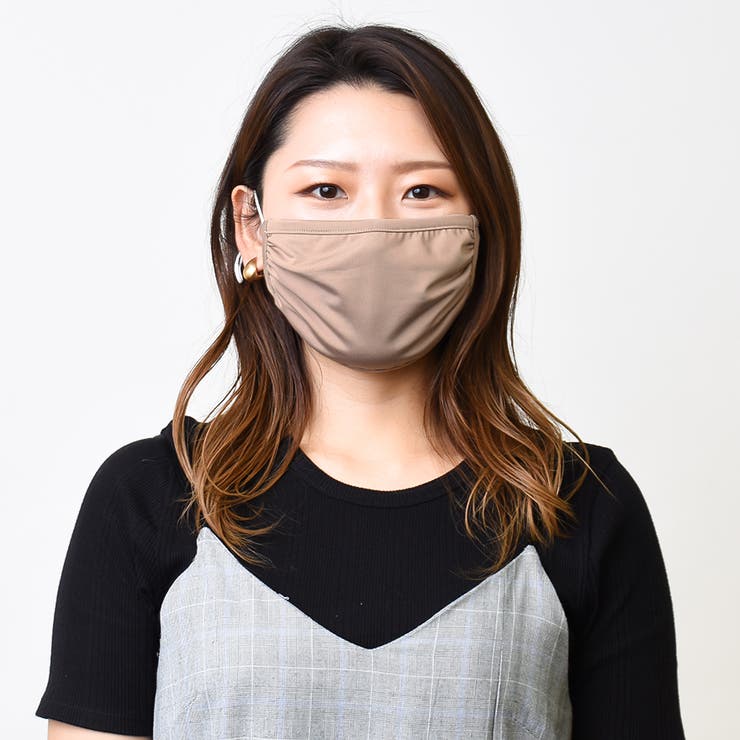 ブラウン | 洗えるマスク 1パック3枚セット 在庫あり | NinaetLina
