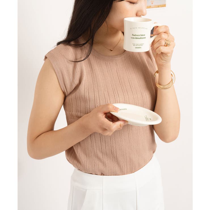 モカ | サマーニット 半袖 レディース | NinaetLina