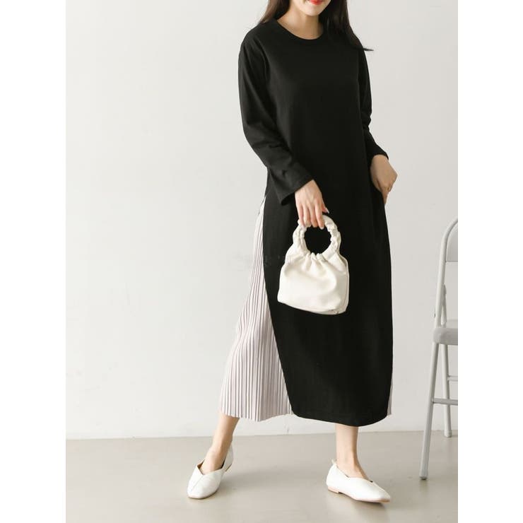 サイドプリーツワンピース レディース トップス | NinaetLina | 詳細画像3 