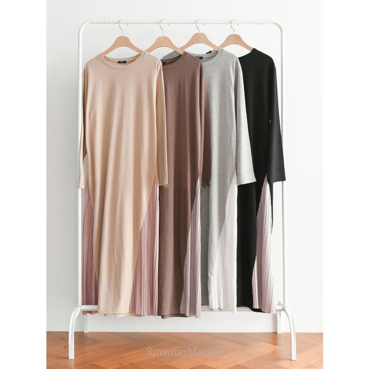 サイドプリーツワンピース レディース トップス | NinaetLina | 詳細画像4 