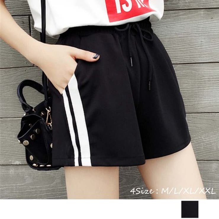 【SALE／37%OFF】 サイドライン ショートパンツ レディース 夏 ホットパンツ パンツ