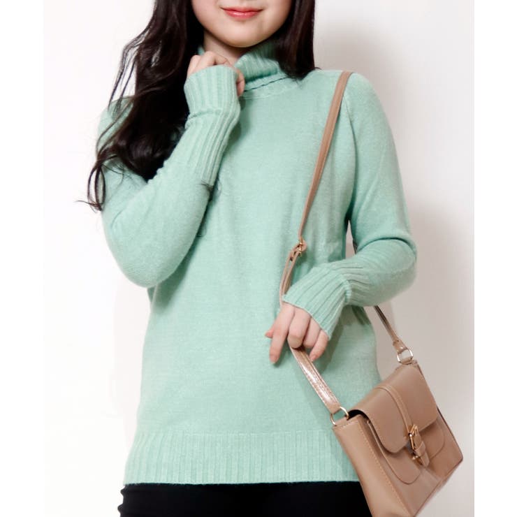 nae. 【EVER SERIES】タートルネック Slim Knit