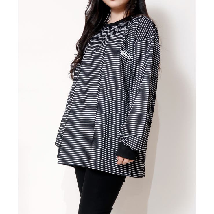 ボーダーワンポイント長袖カットソー レディース ボーダー | NinaetLina | 詳細画像11 