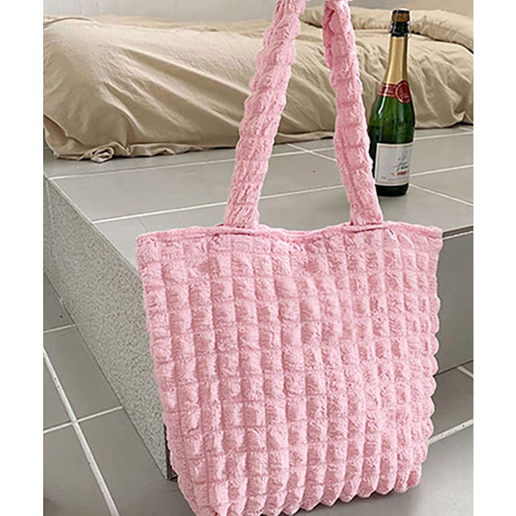 ぽこぽこトートバッグ ワッフル風バッグ 大容量 | NinaetLina | 詳細画像5 