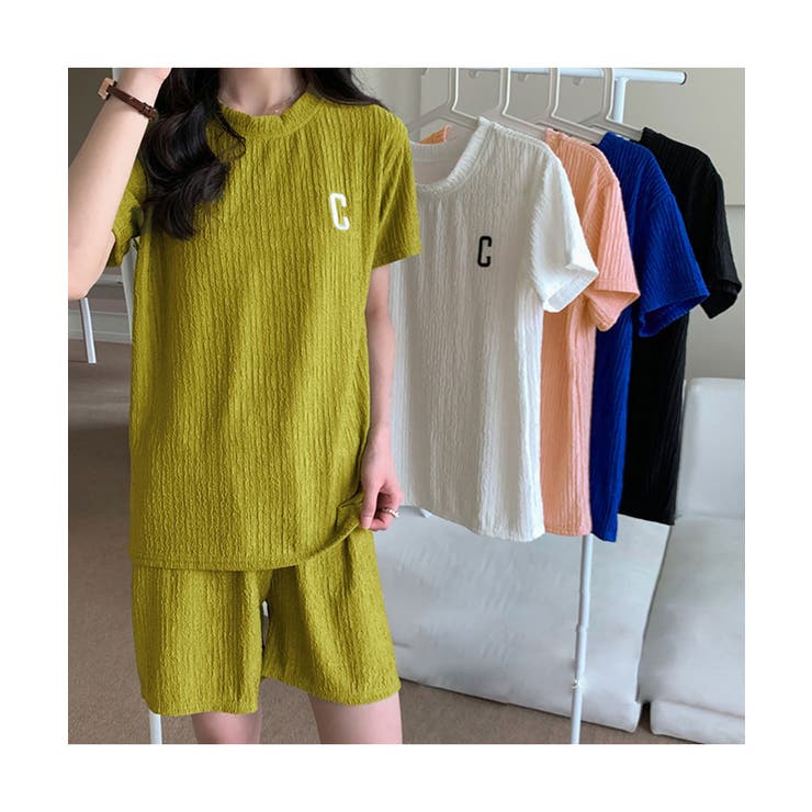 Tシャツ＆イージーパンツ 夏服上下セット レディース | NinaetLina | 詳細画像1 