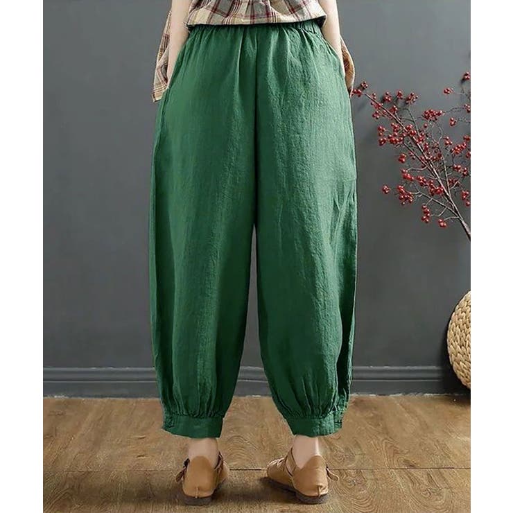 サルエルパンツ レディース ハイウエスト[品番：NELW0001528