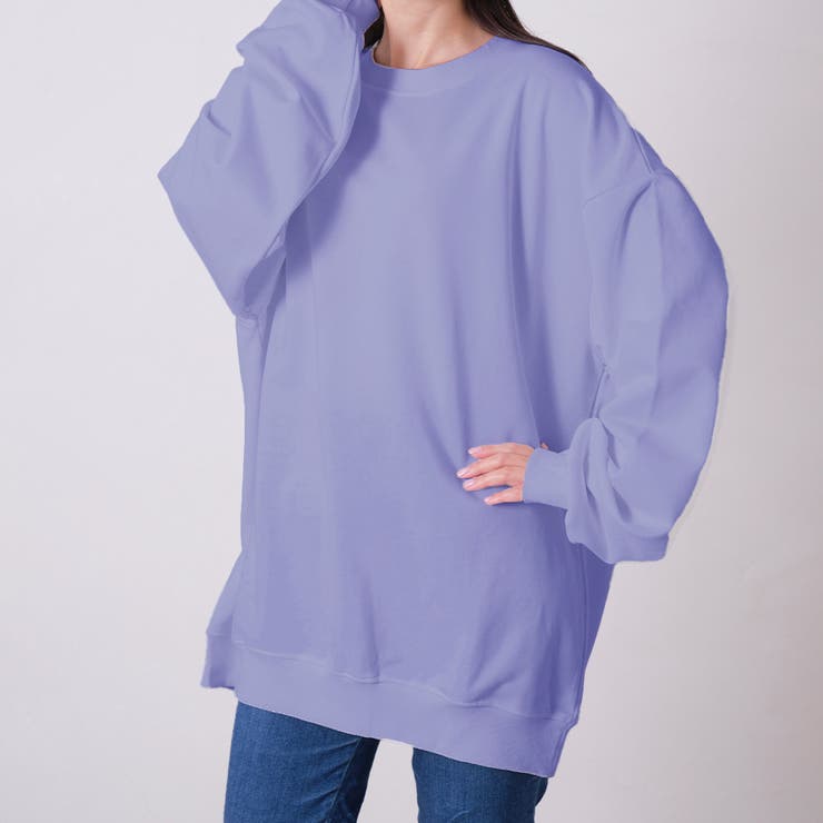 パープル | 裏毛スエットトレーナー レディース トップス | NinaetLina