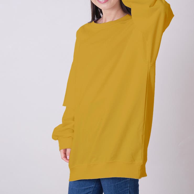 イエロー | 裏毛スエットトレーナー レディース トップス | NinaetLina