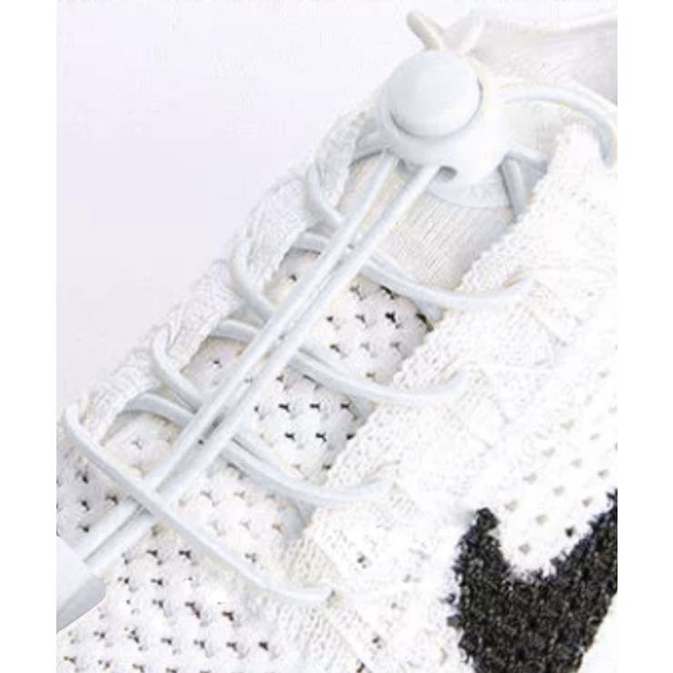 ホワイト | 靴紐 結ばない ゴム | ninon