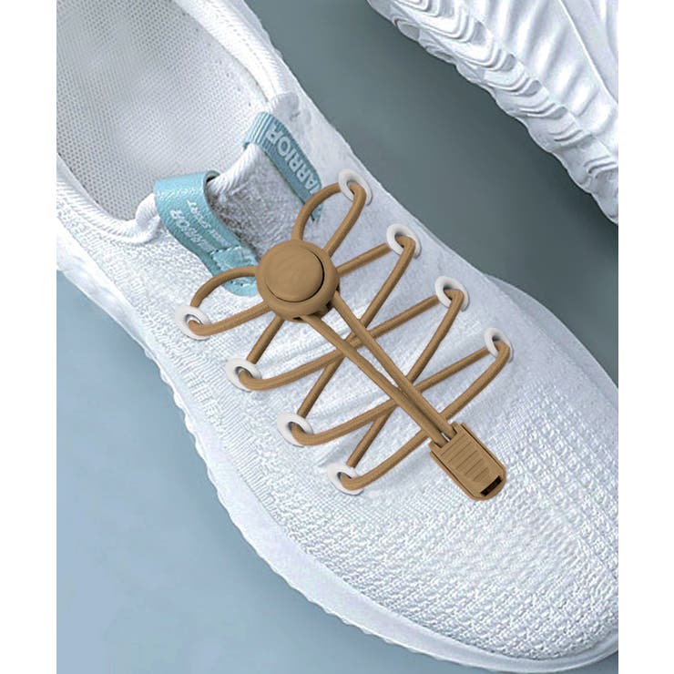 ベージュ | 靴紐 結ばない ゴム | ninon