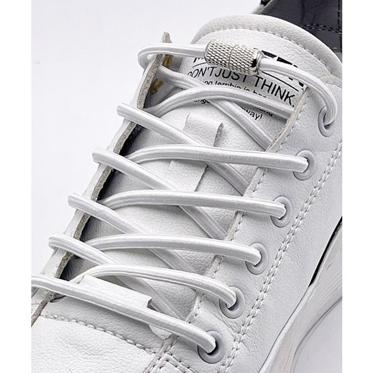 ホワイト | 靴紐 結ばない ゴム | ninon