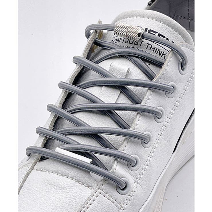 グレー | 靴紐 結ばない ゴム | ninon