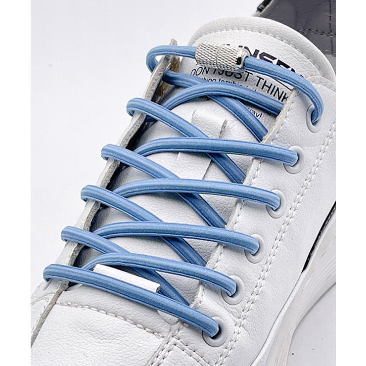 ブルーグレー | 靴紐 結ばない ゴム | ninon