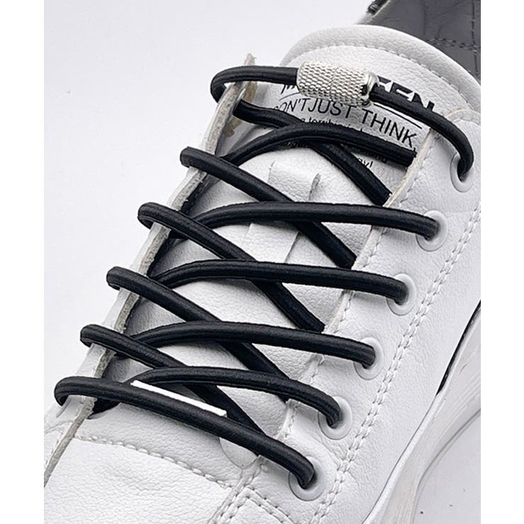 ブラック | 靴紐 結ばない ゴム | ninon