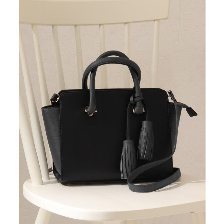 ブラック/ブラウン | ハンドバッグ レディース 黒 | ninon